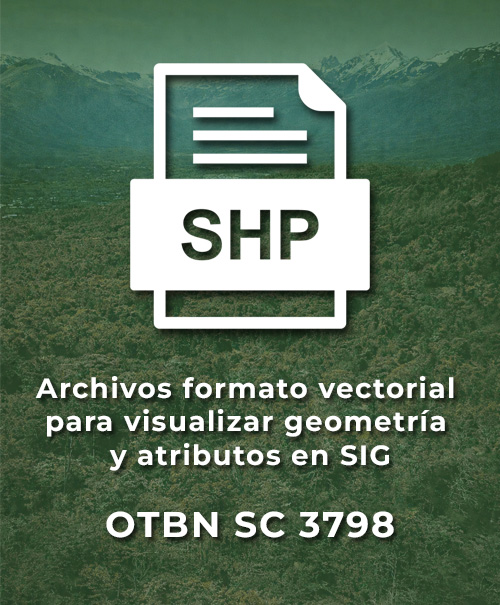 Archivos formato vectorial para visualizar geometría y atributos en SIG – OTBN SC 3798