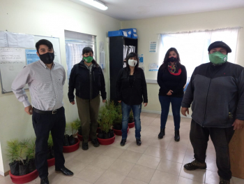 Desde el vivero Cecilio Freile se realizo la entrega de plantines a la Secretaria de Derechos Humanos