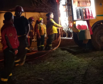 La brigada del CAP colaboró en el incendio en puesto de Estancia Santa Margarita