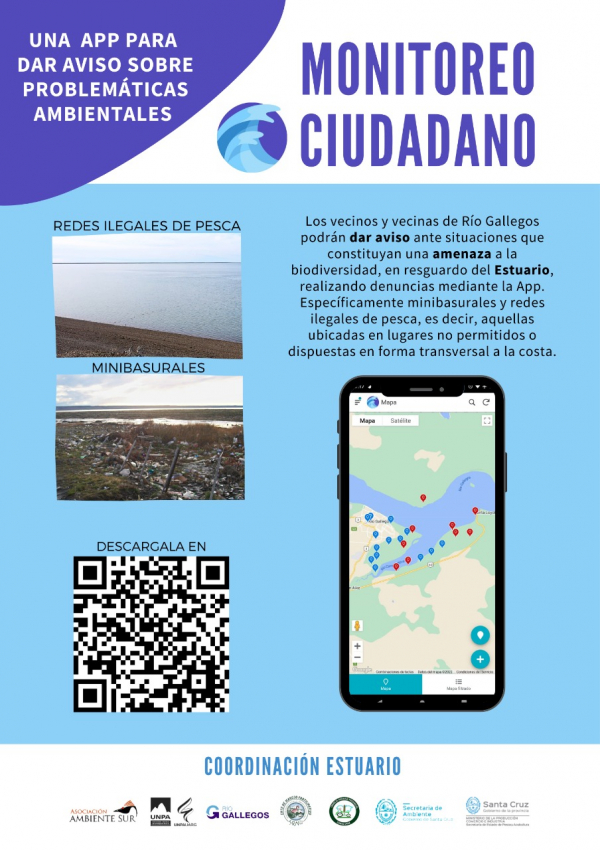 Lanzan una aplicación de monitoreo ciudadano del Estuario del río Gallegos