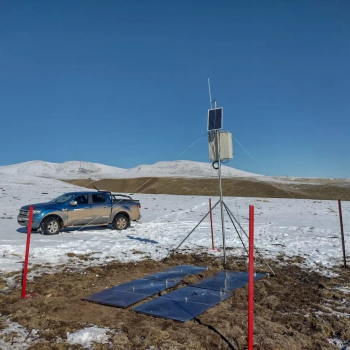 Nueva estación nivológica en Monte Zeballos